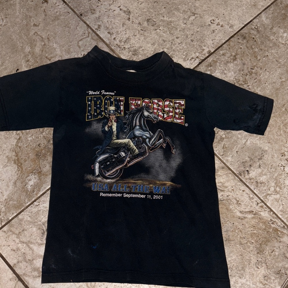 Anvil Kids Black Graphic Tee